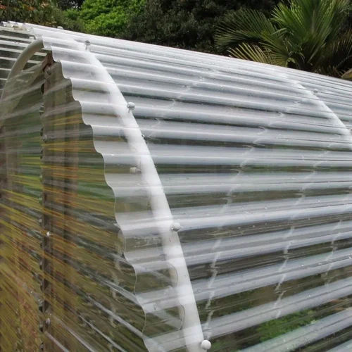 Polycarbonate Profiled Roofing Sheet - Color: Transparent