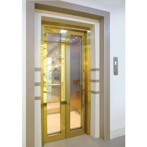 Center Opening Crystal Elevator Door