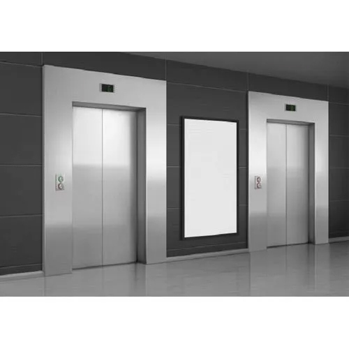 Horizontal Elevator Doors - Color: Silver