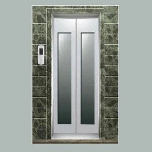 Ss Big Vision Glass Elevator Doors - Color: Silver