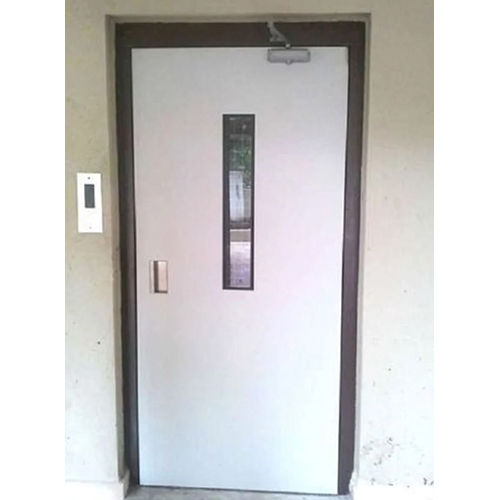 MS Swing Elevator Door - Stainless Steel, 6.5 Feet Height, Sleek Silver Finish | Ideal for Industrial Use, Smooth and Quiet Operation, Customizable Sizes