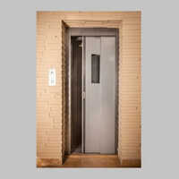 Mild Steel Powder Coated Elevator Door - 6.5 Foot Height, Grey Color, Scratch And Corrosion Resistant