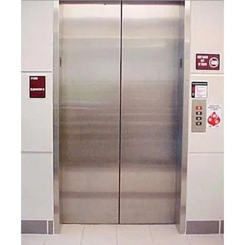 Mild Steel Elevator Door - Different Sizes Available, Silver Finish for Industrial Use