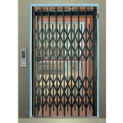 Elevator Collapsible Door - Color: Black