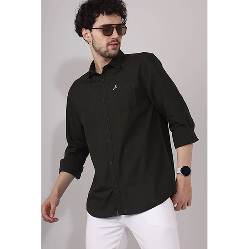 RI58411 Green Plain Shirt