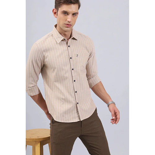 SW42405 Oxford Coffee Stripe Shirt