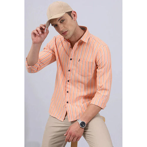 SW43501 Orange Stripe Shirt