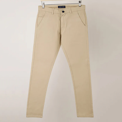 CK70503 Cream Plain Trouser