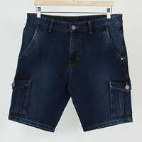 Denim Shorts - Sizes 30, 32, 34, 36 | Vibrant Blue, Plain Design for Casual Comfort
