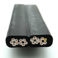 12 Core Flat Traveling Cable - High Voltage Copper Core, Flat Configuration For Elevators And Escalators | Durable, Flexible, Warranty Included