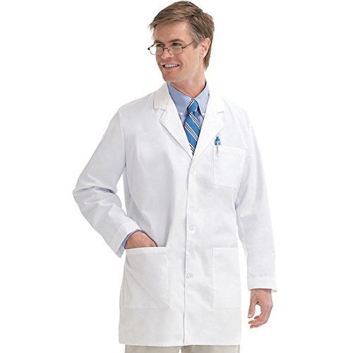 Unisex Apron Lab Coat - Color: White