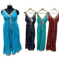 919 Printed Viscose Lurex Lace Dress - Color: Any Colour