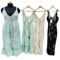 915 Ladies Stylish Viscose Lurex Lace Dress - Color: Any Colour