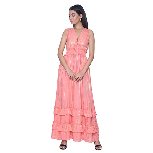 Pink Viscose Dress