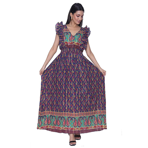 Fancy Long Viscose Dress