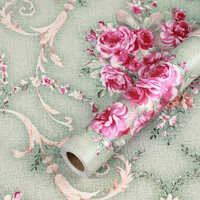 Flower Self Adhesive Waterproof Pvc Wallpaper - Digital Printed, Modern Flower Design | Easy Installation, Durable, Easy To Clean, Suitable For Any Room