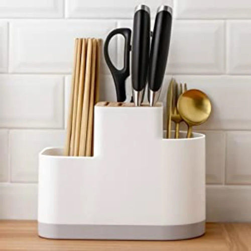 Self Draining Cutlery Holder - Color: Multicolor