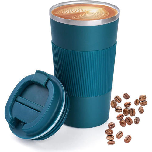 Double Wall Vacuum S Steel Insulated Tumbler Coffee Travel Mug - Color: Green