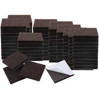 Self Sticking Furniture Pads - 22mm Width, 4mm Thick, Dark Brown Color | Durable Protection For Industrial Use, Plain Style