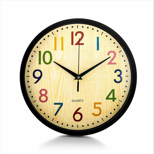 Stylish Round Modern Wall Clock - Color: Multicolor