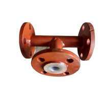 Ms Ptfe Lined Equal Tee - Size: Standard Sizes