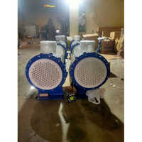 Glass Shell And Tube Heat Exchanger - Mild Steel, Standard Size | Blue & White Finish, 1-year Warranty For Industrial Pharmaceutical Applications