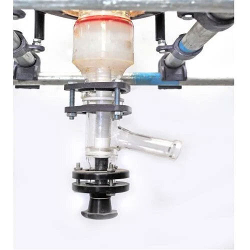 Borosilicate Glass Vacuum Bottom Flush Valve - Application: Industrial