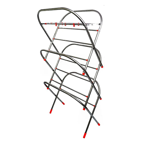 Cloth Drying Stand 3 Bend 6 Kg 10 Rod Drying Stand - Color: Different Available