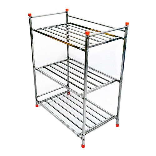 8586-Ss Shoe Rack - Color: Silver