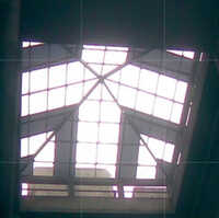 Polycarbonate Pyramid Skylight Dome - Polycarbonate Material, 10 - 50 Feet Size, 1.5 - 16 Millimeter Thickness | Strips Pattern For Enhanced Light Transmission