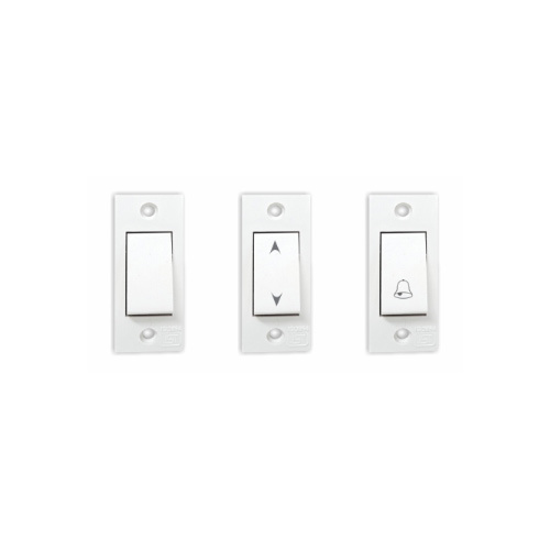 6a Polycarbonate Switches - Color: White