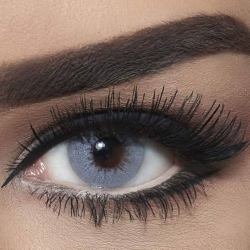 Bella Monthly Colors Diamonds Gray Shadow Contact Lens