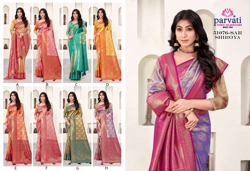 Parvati Multicolor Rapier Silk Saree -51076