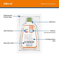 Elitech RC-17 Disposable Single-Use NFC Temperature Recorder Data Logger USB PDF Report 2-Color Indicator