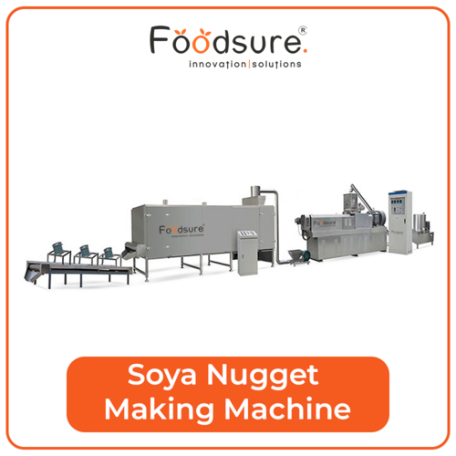 Soya Nuggets Extruder Machine By Foodsure