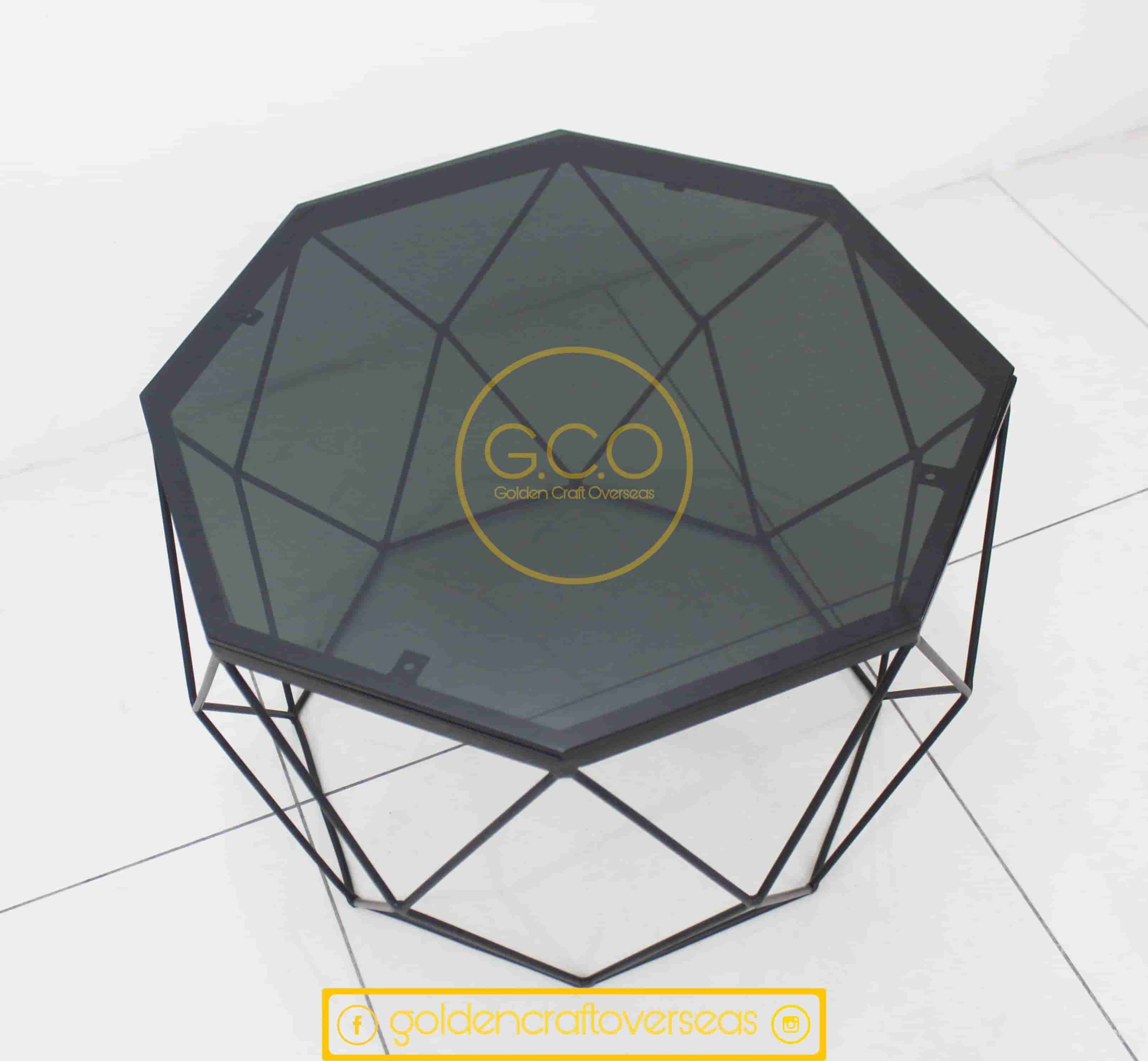 Black Glass Center Table - Application: Anywhere