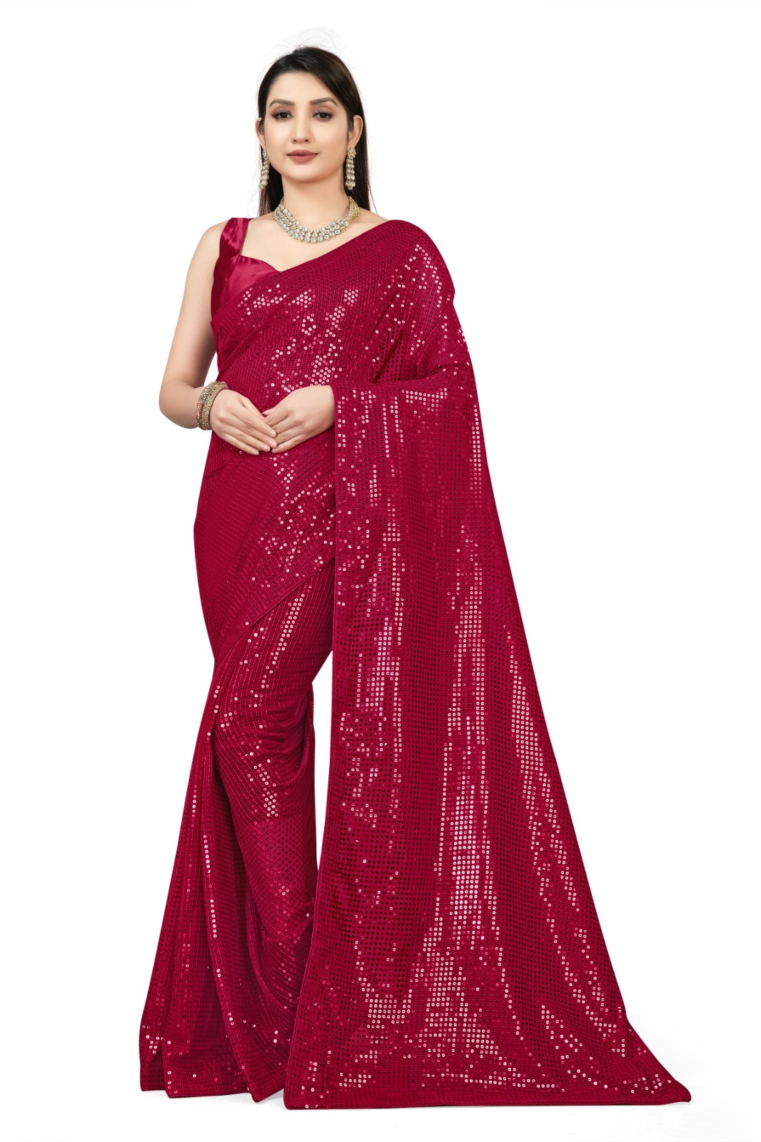 SEQUINS WORK SAREE