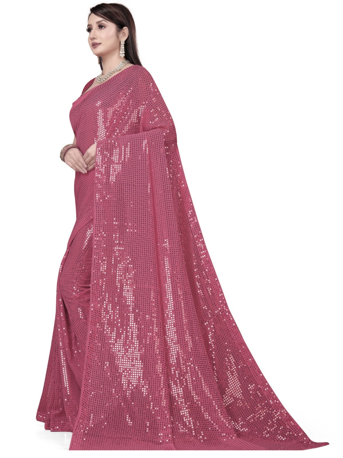 Siqwance Work Saree - Color: Varied