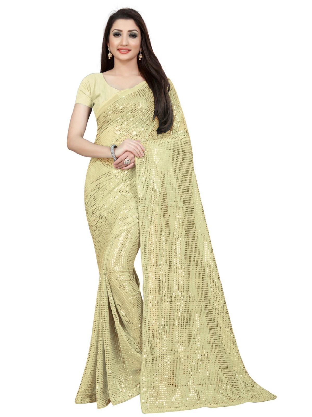 Siqwance Work Saree - Color: Varied