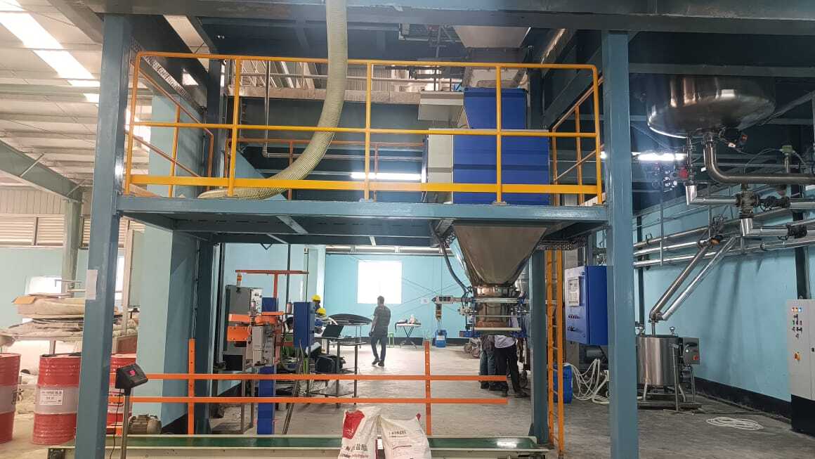 Gravity Feeder Type Bag Filling Machine - Electric Drive, Automatic Grade , Highly Efficient, Durable, Rust Proof, Human Machine Interface, 1 Year Warranty, Blue Color