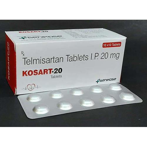 Kosart-20 Tablets - Drug Type: General Medicines