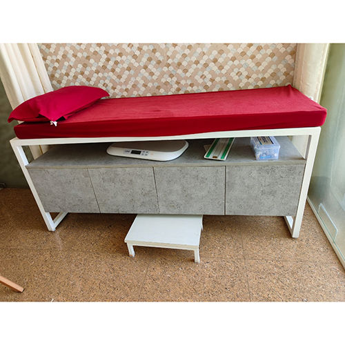 Patient Examination Table - Color: Red