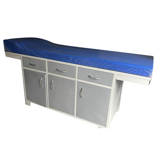 Metal Examination Table - Color: Blue