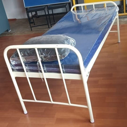 Plain Hospital Bed - Color: White & Blue