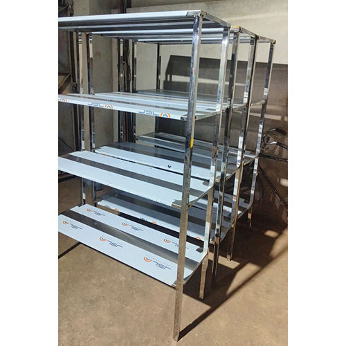 4 Shelves Steel Rack - Assembly: No Assembly Required