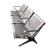 3 Seater Airport Waiting Chair - Color: Silver