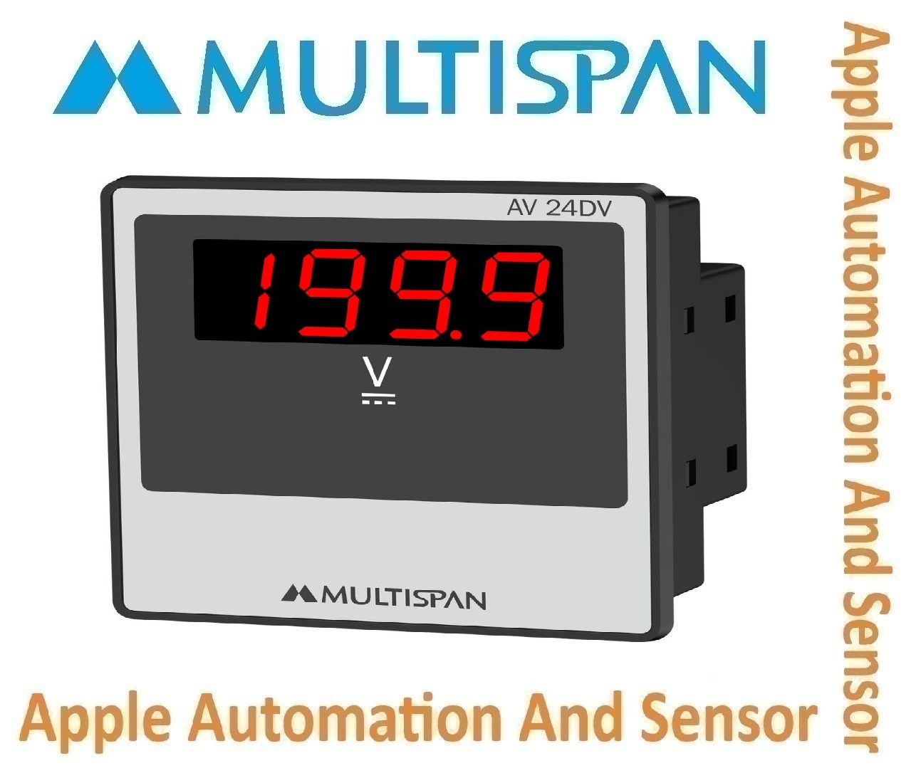 Av-34dv Multispan Digital Dc Volt Meter - Double Display, Universal Input, 4+4 Digit Resolution | Pid Controller, Double Relay, 1 Year Warranty