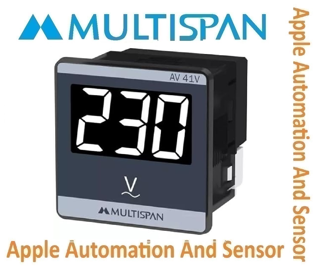 Av-34dv Multispan Digital Dc Volt Meter - Double Display, Universal Input, 4+4 Digit Resolution | Pid Controller, Double Relay, 1 Year Warranty