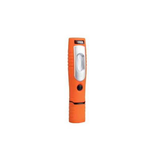 LED-360 Swivel Rechargeable Worklight - Mild Steel, 360-Degree Swivel, Bright White LED Lighting for Industrial Use