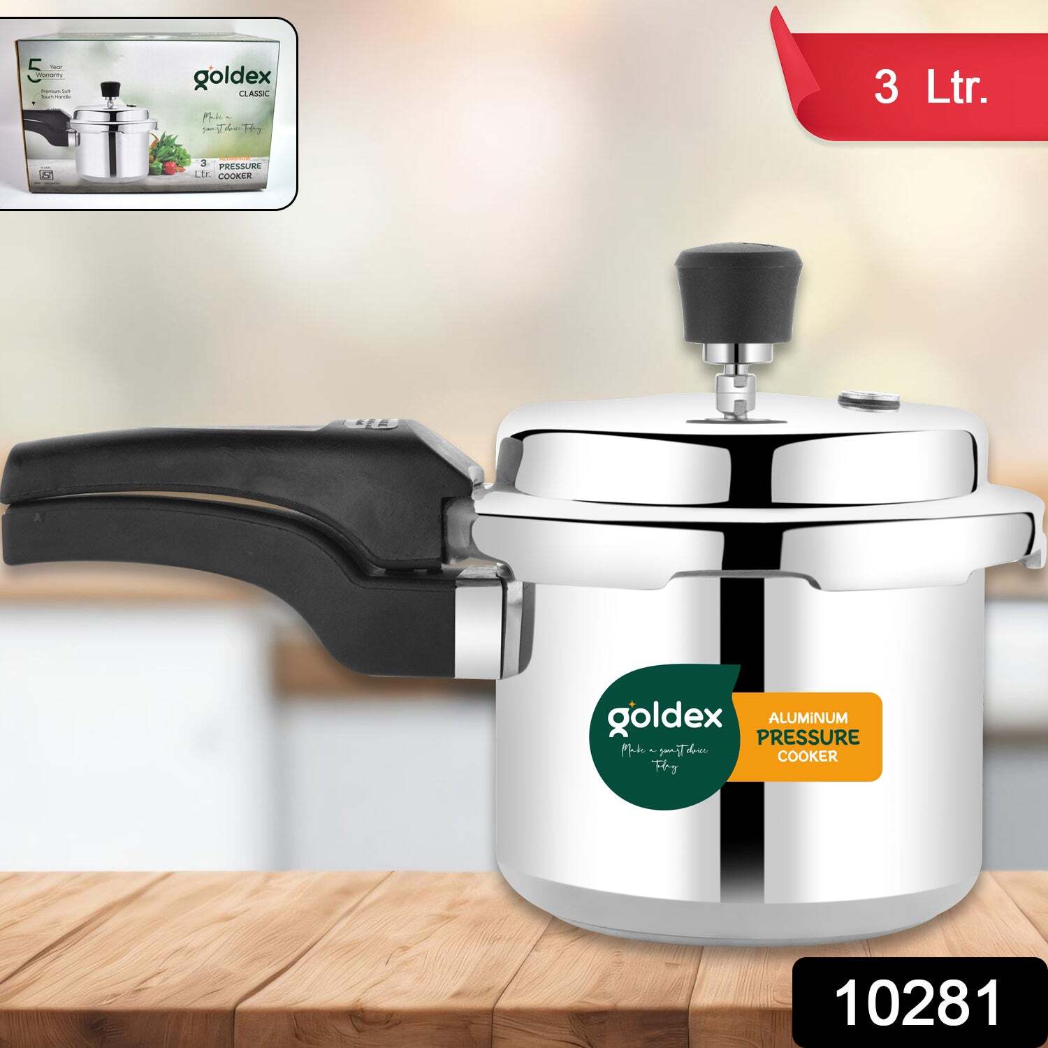 Aluminium Classic Goldex Pressure Cookers With Outer Lide